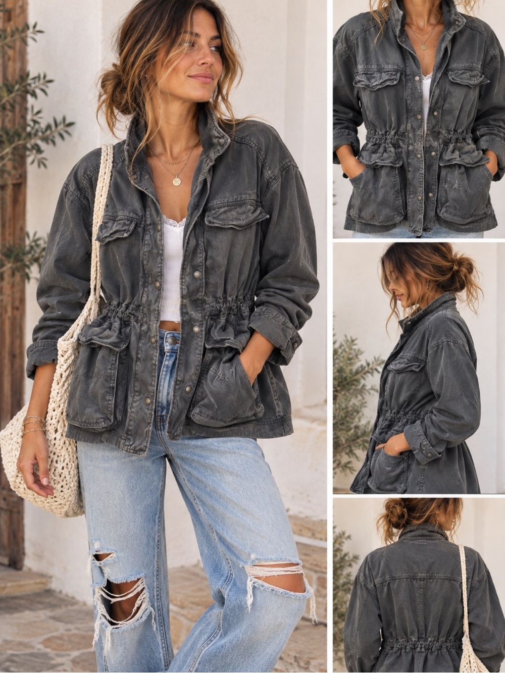 Free People Not Your Brother’s Surplus Military Utility Jacket